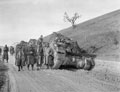 3rd County of London Yeomanry (Sharpshooters) halted on a road near the River Ofanto', Italy, 1943
