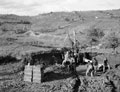 '4.5 Medium Artty overlooking N. crossing of Ofanto', Italy, 1943