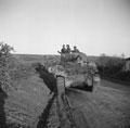 3rd County of London Yeomanry (Sharpshooters) waiting to cross the Sangro River, Italy, 1943
