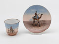 Coffee cup and saucer, 1st Sudan War, 1882 (c)