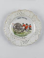 Creamware plate inscribed 'Sudan War 1898 A Present from Brighton', 1898 (c)