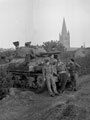 Sherman tank and crew, 3rd/4th County of London Yeomanry (Sharpshooters), North West Europe, 1944 (c)