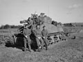 Sherman tank and crew, 'A' Squadron, 3rd/4th County of London Yeomanry (Sharpshooters), North West Europe, 1944 (c)