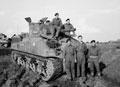 'Crock', Sherman tank and crew, 3rd/4th County of London Yeomanry (Sharpshooters), 1944 (c)