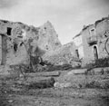 British 6 Pounder anti-tank gun, in the ruins of Mozzagrogna', Italy, 1943