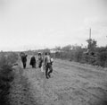Italian refugees returning to their homes after fighting around Santa Maria Imbaro and Fossacesia, Italy, 1943
