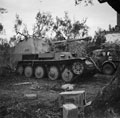 Captured self-propelled gun, Italy, 1943 