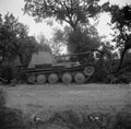 An abandoned German self-propelled gun, Italy, 1944 