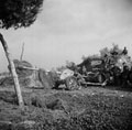 A German 75 mm anti-tank gun captured intact, Italy, 1944 