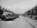 ''A' Sqdn tank park. Navarino Rd', 3rd County of London Yeomanry, Worthing, West Sussex,1944
