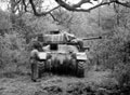 A tank of 1st Troop on the South Downs, 1944