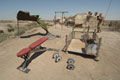 Outdoor gym, Forward Operating Base (FOB) Oxford, Iraq, 2009