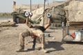 Outdoor gym, Forward Operating Base (FOB) Oxford, Iraq, 2009