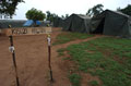 The camp of Tayforth University Officer Training Corps working in the Kamuli district of Uganda in support of London-based charity, The Busoga Trust. 