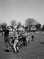 A rugby union match between 3rd County of London Yeomanry (Sharpshooters) and the 44th Royal Tank Regiment at Worthing in Sussex, 1944