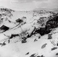A Polish company's forward position in the snow covered mountains, February 1944