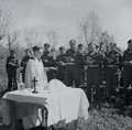 Easter Sunday church service, 8th Army, Italy, April 1945