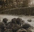 1st Battalion, The Border Regiment, waiting to repulse an attack, 20 September 1944