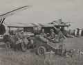 Paratroops of 1st Airlanding Brigade disembark from their gliders on the outskirts of Arnhem, 17 September 1944