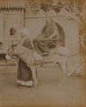 Arab woman on donkey, Egypt, 1860-1890 (c)