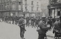 Captured British and Canadian prisoners marching through Dieppe, France, 1942