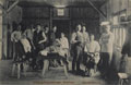 Barber's shop at Gustrow Prisoner of War Camp, 1916 (c)