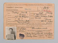 Prisoner of war registration card, issued at Oflag VII C, 17 June 1940