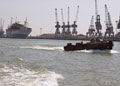 21 Engineer Regiment Boat Troop training on the Shatt al-Arab Waterway, Iraq, 2005