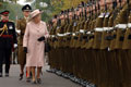 The Queen inspects soldiers of the Royal Engineers, Brompton Barracks, Chatham, 25 October 2007