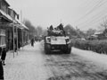 Sherman tanks of 'A' Squadron, 3rd/4th County of London Yeomanry (Sharpshooters) in Asten, North Brabant, January 1945