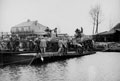 County of London Yeomanry (Sharpshooters) using experimental rafts near Helmond in the Netherlands, 1945