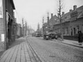 Sherman tanks of 3rd/4th County of London Yeomanry (Sharpshooters) parked up in the Dutch town of Tilburg prior to a new deployment, February 1945