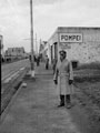 'Entrance to the city of modern Pompeii. Geof Hird', Italy, January 1944