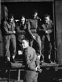 3rd County of London Yeomanry (Sharpshooters) on train, prior to leaving Italy, January, 1944