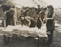 Queen Alexandra's Imperial Military Nursing Service (QAINS) unpacking stores, Normandy, July 1944