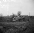 'A knocked out Jagdpanther south of Cleve', 1945