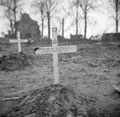 Temporary grave of Trooper Leslie Sutton, 3rd/4th County of London Yeomanry (Sharpshooters), Germany, 1945