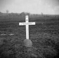 Temporary grave of Trooper Thomas Fletcher, 3rd/4th County of London Yeomanry (Sharpshooters), Germany, 1945