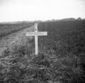 Temporary grave of Lance Corporal Adam Grewar Whyte, 3rd/4th County of London Yeomanry (Sharpshooters), Germany, 1945
