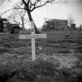 Temporary grave of Trooper Bernard Pitt, 3rd/4th County of London Yeomanry (Sharpshooters), Uedem, Germany, 1945
