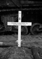 Temporary grave of Trooper Sidney Harold Mitchell, 3rd/4th County of London Yeomanry (Sharpshooters), Uedem, Germany, 1945