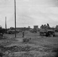 The Regimental Tank Park at Sonnis where the regiment regrouped prior to the crossing of the Rhine, March 1945