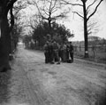 'Searching German prisoners', 3rd/4th County of London Yeomanry (Sharpshooters), Germany, 1945