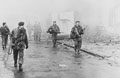 2nd Battalion The Parachute Regiment enter Port Stanley on foot, 1982