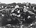 81 mm mortar crew of 42 Commando Royal Marines on Mount Kent, Falkland Islands, 1982