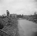 'Bomb damage at Hamburg', Germany, 1945