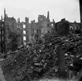 'Bomb damage at Hamburg', Germany, 1945
