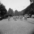 'C' Squadron, 3rd/4th County of London Yeomanry (Sharpshooters) on parade in Hamburg, 1945