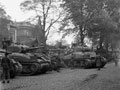 'B' Squadron 3rd/4th County of London Yeomanry (Sharpshooters) tank park, Hamburg, May 1945