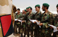 Afghan National Army personnel being mentored by soldiers from 13 Air Assault Support Regiment, Royal Logistic Corps, 2006
